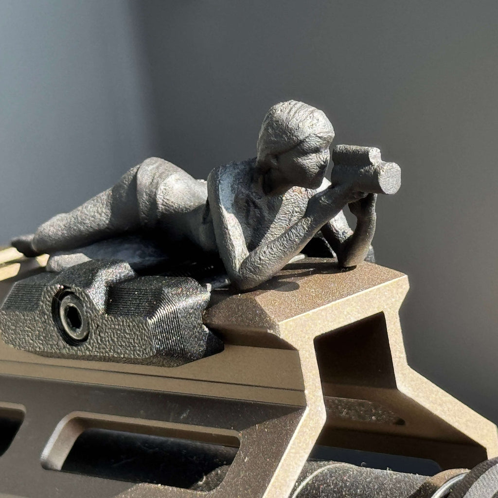 Metal Rail Figure: Spotter G — Right-Handed | Stainless Steel Rail Accessory