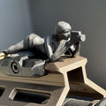Metal Rail Figure: Spotter G — Right-Handed | Stainless Steel Rail Accessory