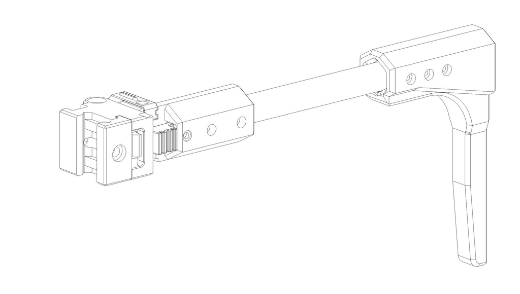 Lightweight Carbon Pipe Stock — Folding Rail Stock | MILIDECO