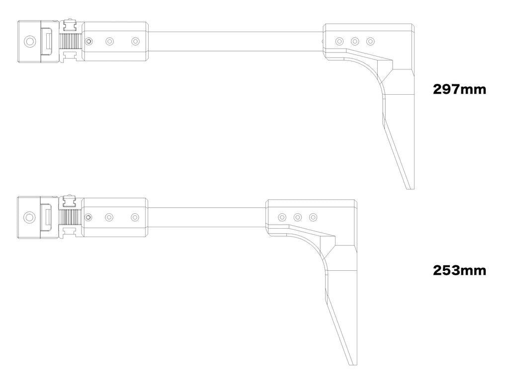 Lightweight Carbon Pipe Stock — Folding Rail Stock | MILIDECO
