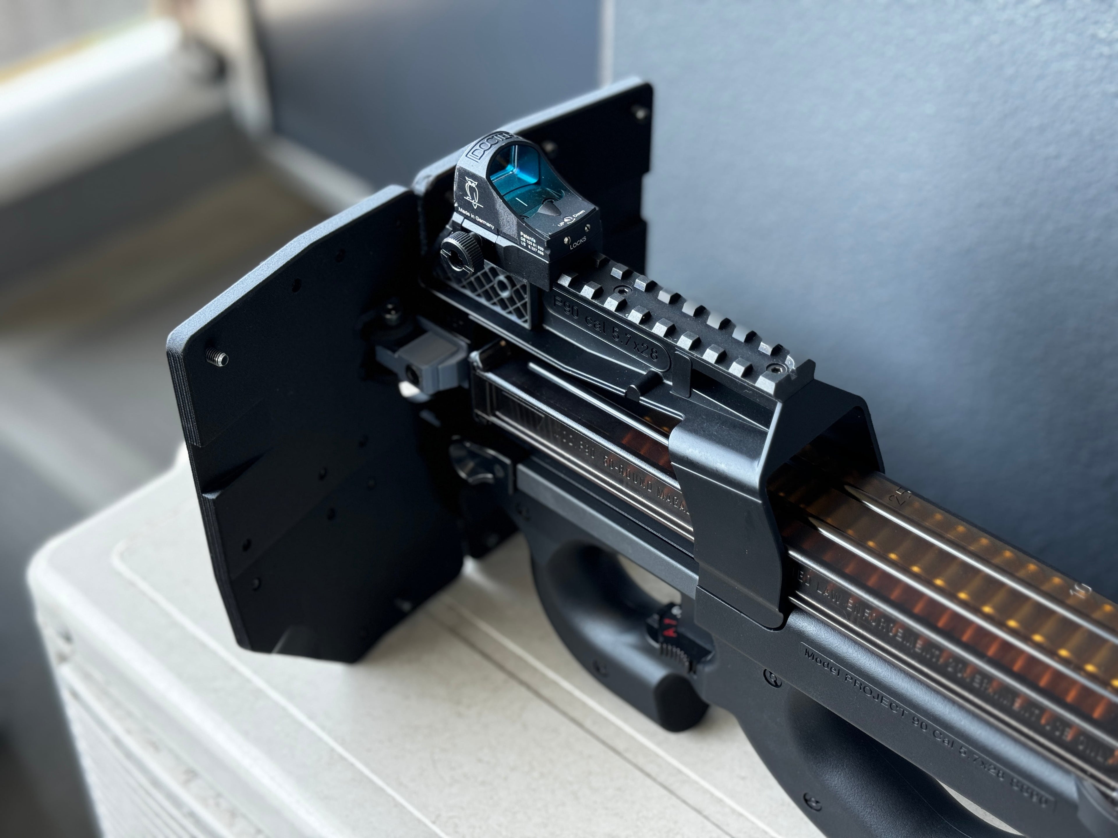 SENTRY SHIELD: P90 — Front Accessory for Tokyo Marui P90 | MILIDECO