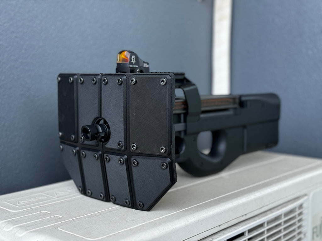 SENTRY SHIELD: P90 — Front Accessory for Tokyo Marui P90 | MILIDECO