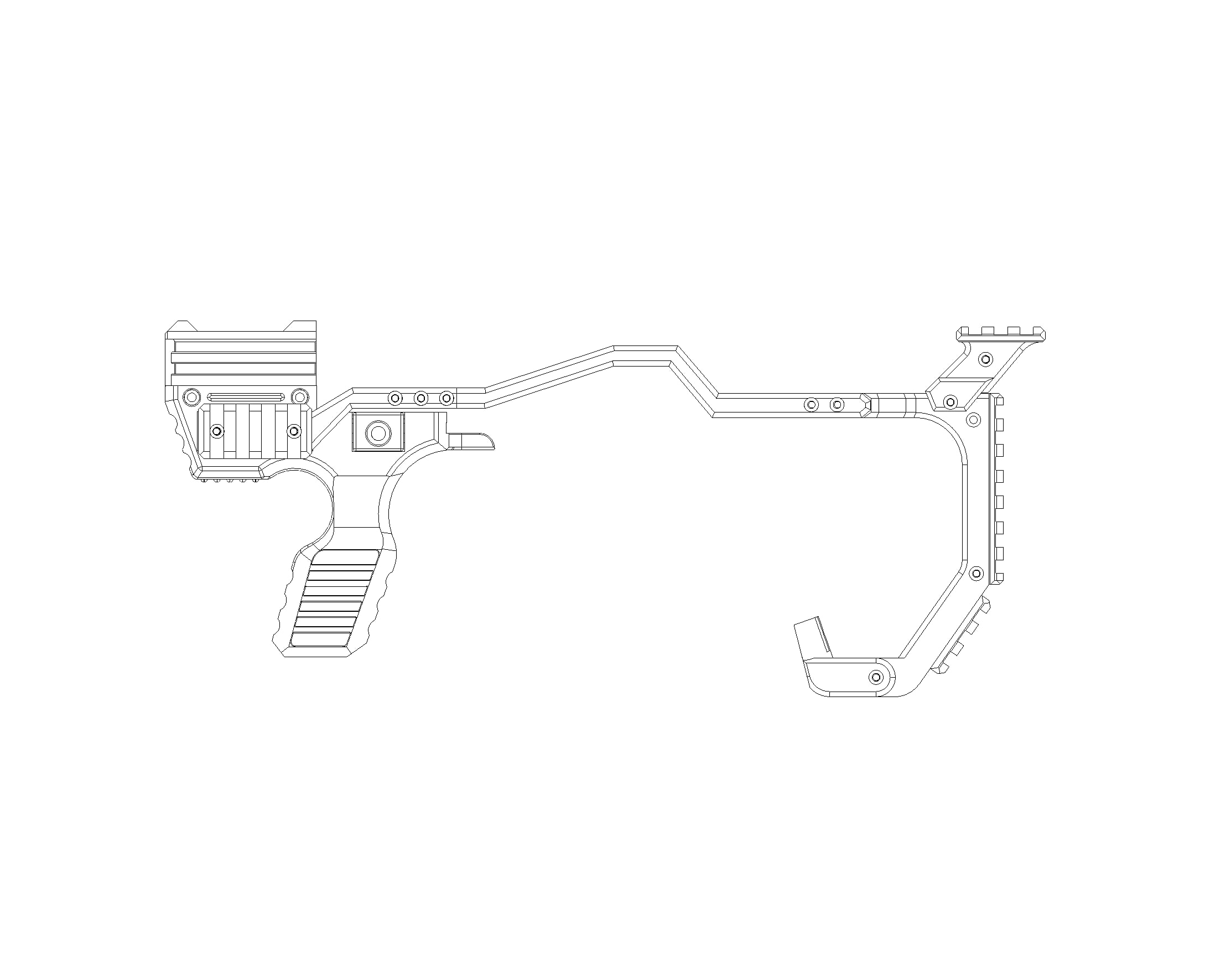 MDX-GL17 Frame System — Glock 17 Carbine Frame | MILIDECO