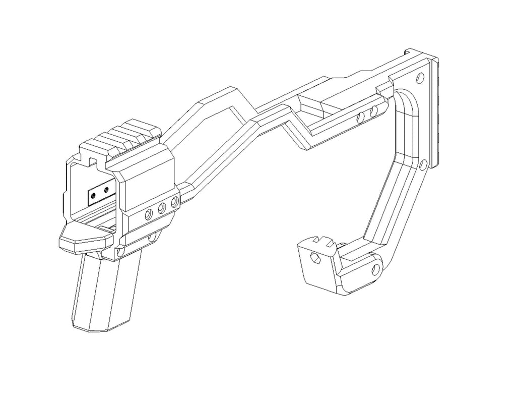 GLOCK G19 Carbine Kit — Carbine Conversion for Tokyo Marui G19 | MILIDECO