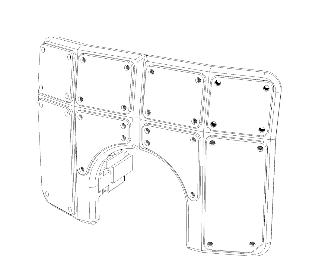 SENTRY SHIELD: Micro Minigun — Folding Forehand Guard for WELL PRO Micro Minigun | MILIDECO